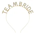Diadema TEAM BRIDE en oro KC con diamantes AB para fiestas de novia y bodas - Dorado Cristal AB-TEAM BRIDE