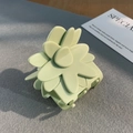 Elegante pinza per capelli a fiore verde chiaro opaco per donna accessori per capelli - verde chiaro