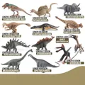 Set of 12 solid Jurassic dinosaur figurines including T-Rex and Triceratops models - 12Pcs Dinosaur Set (BL-1183)
