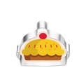 Detailed pie-shaped stainless steel cookie cutter with cherry pie graphic inlay - Pie 7343