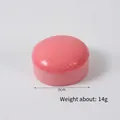 Pink round PU squishy slow rebound toast toy with 6cm diameter and 14g weight - Small Round Pink Bread