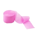 Pink crepe paper streamer roll for party decorations and DIY craft background decor - Pink