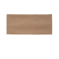 Classic ribbed knit headband for women in a soft camel color and elastic design - Brown