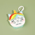 Unicorn light-up pop game machine in white and green with silicone buttons - Unicorn