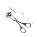 Piccolo formatore per polpette in acciaio inox 304, diametro 3,5 cm, design a forbice - Acciaio inossidabile / Piccolo (3.5cm)