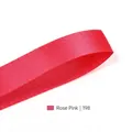 Rose Pink satin ribbon shade 198 with premium twill texture for gift box packaging - 9mm x 100 Yards / Rose (198)
