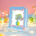 Cute Dumbo elephant night light desk organizer with heart motifs and star lamp design - Blue Dumbo Night Light (983-10B Blue)