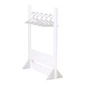 White acrylic mini earring hanger stand and jewelry display rack organizer set - Large Hanger Style Earring Rack White