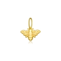 Golden S925 sterling silver bee pendant necklace accessory with elegant polished finish - 925 Silver / 18K Gold-Bee