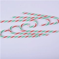Five red, green, and white candy cane acrylic ornaments for Christmas tree decor - 15CM / Red Green White Striped Cane (Single)