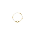 Yellow Beaded Clip Bracelet
