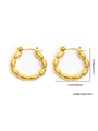 Gold Oval Jointed Studs ZJGE0251