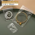 Set van 30 transparante anti-oxidatie sieradenzakjes voor sieraden in de maten S, M en L - 30-delige Set (S/M/L)