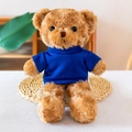Brown Twisted T-shirt Bear - Blue 30 Centimeters In Length