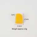 Bloque de fruta amarillo translúcido miniatura para DIY, 1,2x1,5x1cm y peso de 2,5g - Trocito de mango pequeño-1.5cm