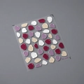 Autocollants 3D gaufrés pour ongles M-144 aux formes irrégulières bordeaux et violet - M-144 Série sombre irrégulière(M-144)