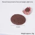 Realistic chocolate cookie food model pendant, deep brown color, 4.2cm diameter - Light Coffee Round Cookie - No Ring