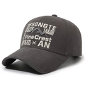 Gorra de béisbol vintage gris oscuro de algodón con bordado 3D de PineCrest - Ajustable / Gris