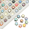 DIY jewelry 8mm colorful glass star beads for necklaces and bracelets making - Multicolor