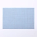 Minimalist light blue rectangular woven PVC placemat with heat-resistant mesh texture - Light Blue