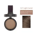 Hairline shadow powder #17 light camel for light brown hair with built-in puff and mirror - 17# Light Camel