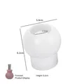 Lace mouth vase resin silicone mold with 6.2cm height and finished pink vase sample - No. 1 Small Vase