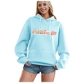 Light blue Christmas hoodie featuring colorful gingerbread house prints for men and women - S / Tops / Light Blue-Gingerbread House Print