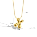 Detail showing 45cm gold chain and 21mm cross pendant dimensions and weight info - Letter X