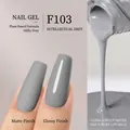 Vernis à ongles végétal F103 gris sophistiqué avec finitions mate et brillante - F103 Gris Sophistiqué