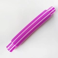 Tubo pop da 29 mm a strisce rosa e bianche in plastica flessibile per gioco sensoriale - 29mm / Viola