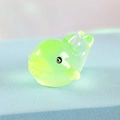Miniature green translucent resin whale figurine for car and desktop decoration - Fluorescent Green