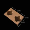 Οικολογική θήκη 2 ποτηριών από χαρτί kraft 18x11x3,5cm για μεταφορά ροφημάτων - Θήκη για Δύο Φλιτζάνια