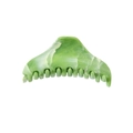 Elegante pinza per capelli in acetato con motivo marmo verde per acconciature - Stile Appendiabiti Verde