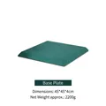 Dark green square metal base plate for watch display stand, 45x45x4cm size - Dark Green Base Plate
