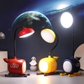 Cartoon helicopter LED desk lamps in red, yellow, and blue colors for kids - Helicopter Style (With Pen Holder)