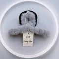 Pince à cheveux 14cm en fausse fourrure grise pour coiffure épaisse automne hiver - 13# Peluche Gris 14CM