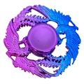 Dragon fidget spinner toy with purple and blue gradient metallic finish on white background - Gradient Dazzling Phoenix