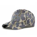 Fashionable baseball cap with metallic gold and grey camo jacquard weave patterns - Adjustable / Gray