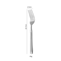 Golden Roman column stainless steel dinner fork with 20.7cm length and 49g weight - Dinner Fork / Silver
