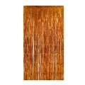 Rideau de pluie laser doré à franges pour décoration de fond de mariage et fête - 1*2 Mètres / Orange brillant