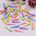 Mini 2cm Haarspangen in matten Pastellfarben Entenschnabel-Clip aus Metall - Standard / 4.0cm / Farbmischung