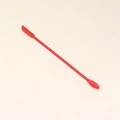 Mini silicone spatula and spoon tool in red for cosmetic bottles and jam jars - Medium Red