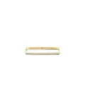 Minimalist S925 sterling silver gold-plated rectangular ring with micro-pave crystals - 925 Silver / Gold (RHE671G)