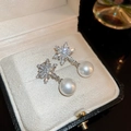 57# Argento-Fiocco di Neve Perla Clip