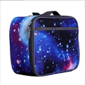 Insulated lunch bag featuring a vibrant galaxy star print with durable top handle - Starry Sky