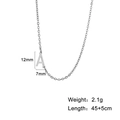 Minimalist 304 stainless steel letter A pendant necklace with a polished silver finish - Letter A