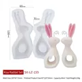 3D kissing rabbit silicone mold for DIY candles and aromatherapy plaster ornaments - Kissing Rabbit Set / Two-Piece Set