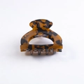 5cm tortoise shell hair claw clip with brown and black patterns for women - Leopard Coffee