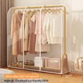 Transparent PEVA dust cover for floor racks with white borders and waterproof finish - Clear / L150xW50xH150cm