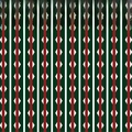 Christmas wrapping paper with red and green geometric patterns and Merry Christmas text - Corn Silk Pattern / 56x56cm